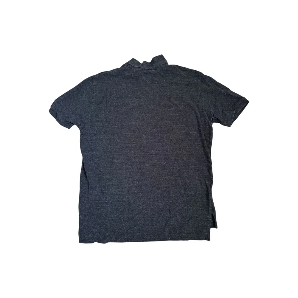Polo Ralph Lauren‎ Men's Short Sleeve Polo Shirt Heathered Gray Purple Pony XL
